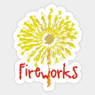 Fireworks Art Sticker